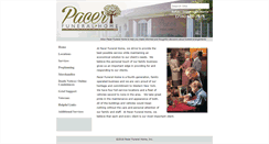 Desktop Screenshot of pacerfuneralhome.com